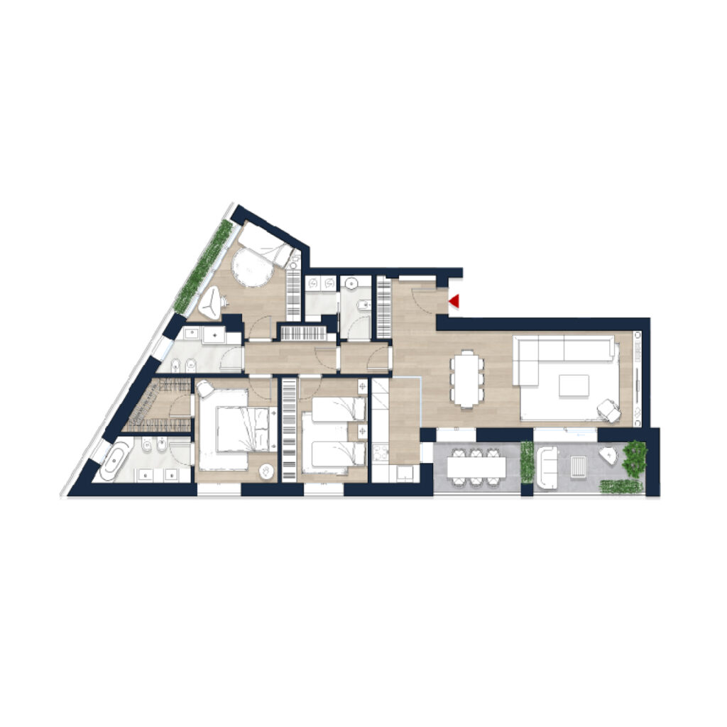 Quadrilocale mq.158, 1.457.000 €